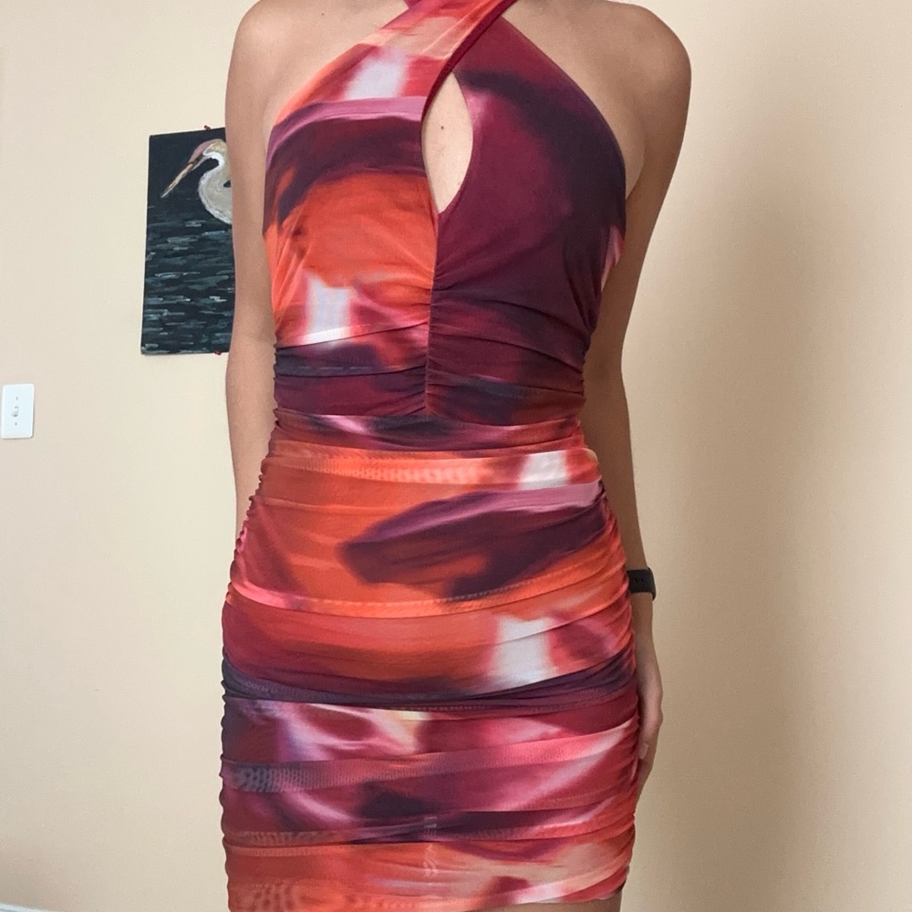 Red Mini Bodycon Dress